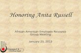 AAERG Honoring Anita Russell February 2013