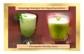 Beverage recipe for_hypothyroidism