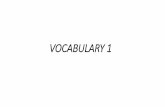 Vocabulary reading book