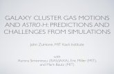 Galaxy Cluster Gas Motions and Astro-H: Predictions and Challenges from Simulations
