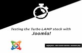 Testing the TurboLAMP stack with Joomla!
