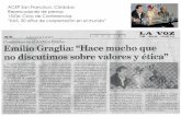 Prensa: Publicaciones de ACEP KAS - Emilio Graglia