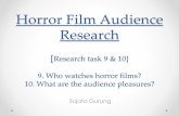 Horror film audience research