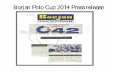 Borjan polo cup 2014 Press Release