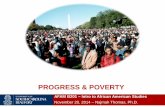 AFAM B201 - Progress and Poverty