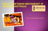 Indian vegetarian restaurant in brisbane australia