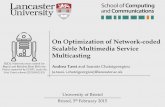 On Optimization of Network-coded Scalable Multimedia Service Multicasting