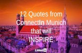 ConnectIn Munich: 12 Quotes that will INSPIRE