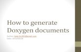 How to generate doxygen documents