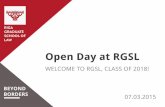 RGSL Bachelor Open Day 2015