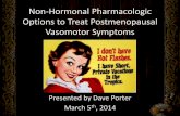 Non-Hormonal Drug-Therapy Options to Treat Postmenopausal Vasomotor Symptoms