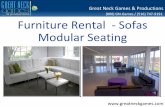 Furniture Rental  - Sofas - Modular Seating