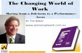 The Changing World of Work - Changing from a Job-focus to a Performance-focus