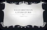 3. Elizabethan literature with questions