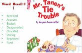 Mr Tanens tie trouble - Vocabulary