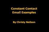 Constant Contact Email Examples