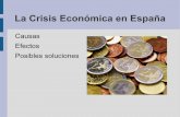 CRISIS  ECONOMICA EN ESPAÑA