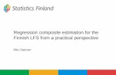 R. Salonen - Regression composite estimation for the Finnish LFS from a practical perspective
