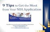 9 Tips to Get the Most From Your NIH Application