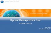 Opexa Therapeutics May 2015 Corporate Presentation
