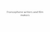 Francophone writers and film makers