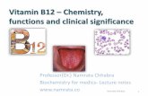 Vitamin B12- Chemistry, functions and clinical significance