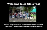 Welcome to 5 b class tea!