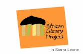 African Library Project in Sierra Leone