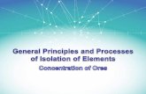 General principles and processes of isolation of elements