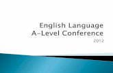English language presentation from newc uni conf 2012