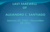 Last Farewell of Alejandro Santiago