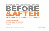 Digital transformation - learning from the pros. Digital transformation conference, 21 May 2015