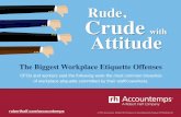 Crude, Rude with Attitude: The Biggest Workplace Etiquette Offenses
