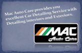 car detailing service with interior and exterior detailing