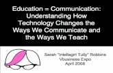 Education = Communication - Understanding How Technology Changes the Ways We Communicate and the Ways We Teach
