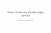 How i made my double page spread
