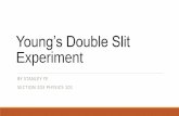 Young’s double slit experiment by Stanley ye