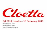 Cloetta Interim Report Q4 2014 - Presentation