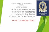 The role of gender in the formation of vocational interests and career orientation in adolescence