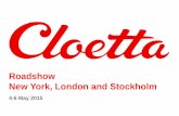 Cloetta - Roadshow presentation May 2015