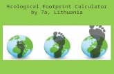 Ecological footprint calculator by 7a