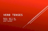 Verb Tenses   (Present, Past, Fuure)