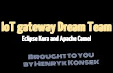 IoT gateway dream team - Eclipse Kura and Apache Camel