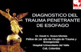 Diagnostico del trauma penetrante de esofago