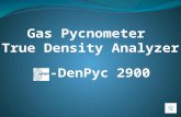 Gas pycnometer true density analyzer G-DenPyc 2900--Gold APP Instruments