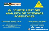 El Check List del Analista de Incendios Forestales