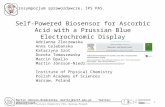 Self-Powered Biosensor for Ascorbic Acid with a Prussian Blue Electrochromic Display
