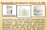 Herbalife products price in uk