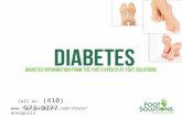 Diabetes Information from the Foot Experts at Foot Solutions