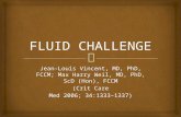 Fluid challenge revisited